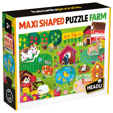 HEADU Maxi Shaped Puzzle Farm | Educational Toys