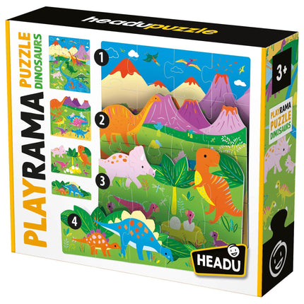 HEADU Playrama Puzzle The Dinosaurs | Educational Toys