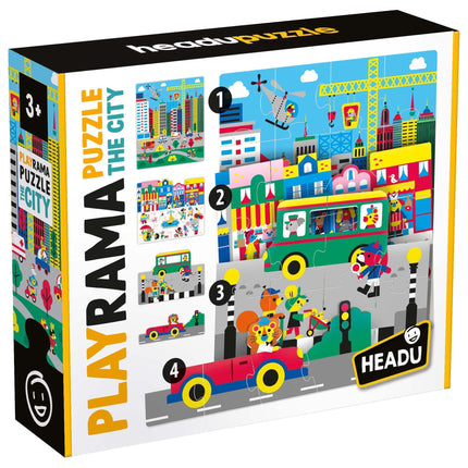 HEADU Playrama Puzzle The City | Educational Toys