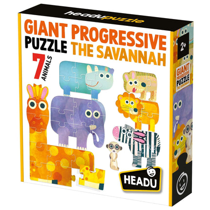 HEADU Giant Progressive Puzzle The Savannah | Educational Toys