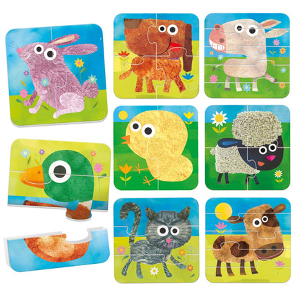 HEADU 8 Progressive Puzzle The Farm | Educational Toys