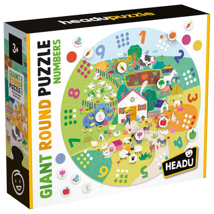 HEADU Giant Round Puzzle Numbers | Educational Toys