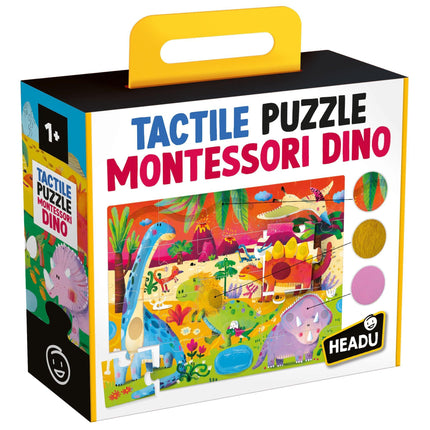 HEADU Montessori  Tactile Puzzle  Dino | Educational Toys