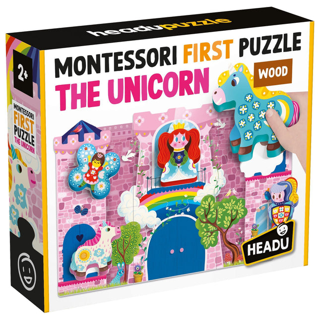HEADU Montessori First Puzzle the Unicorn | Educational Toys