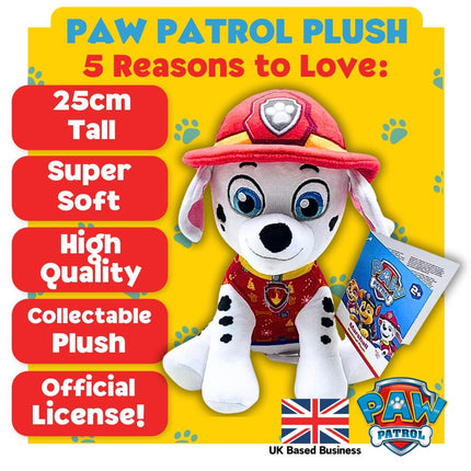 Paw Patrol Marshall 25cm Medium Sitting Plush Toy