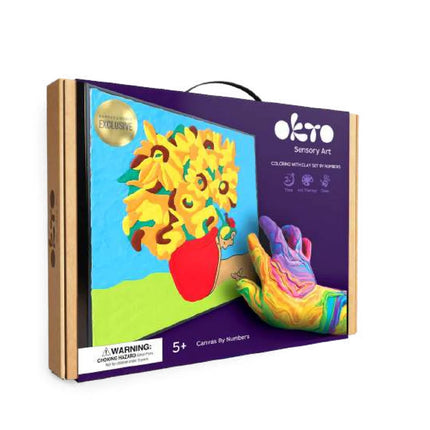 OKTO Sensory Air Dry Clay Colouring by Numbers 2025