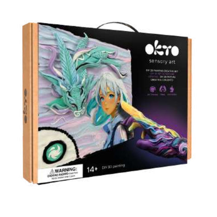 OKTO Air Dry Clay 3D Sensory Art Canvas - Manga Air