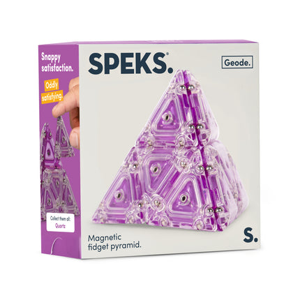 Speks Geode. - The Magnetic Fidget Crystal Pyramid