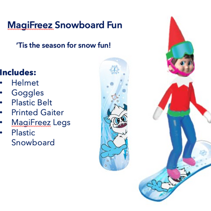 The Elf on the Shelf MagiFreez Swish and Sleigh Snowboard Set