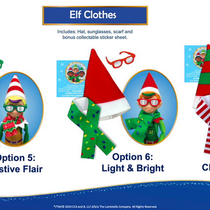 The Elf on the Shelf Polar Props Winter Wear Assorted PDQ