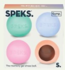 *New* Speks Mini Gump 4 Pack - The Memory Gel Stress Ball