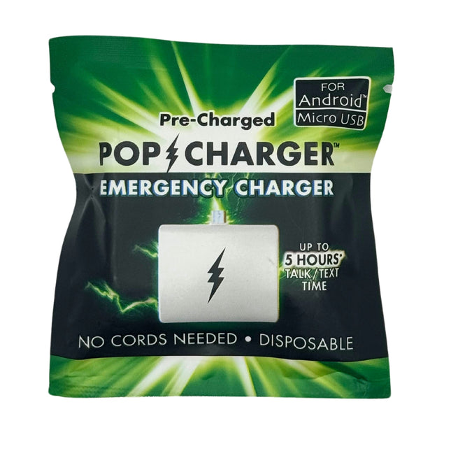 Pop Charger- Android (Micro USB) | Emergency Phone Charger