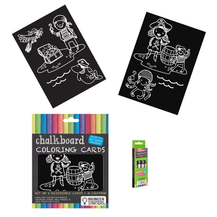 Imagination Starters® Chalkboard MiniMats Colouring Set - Pirates