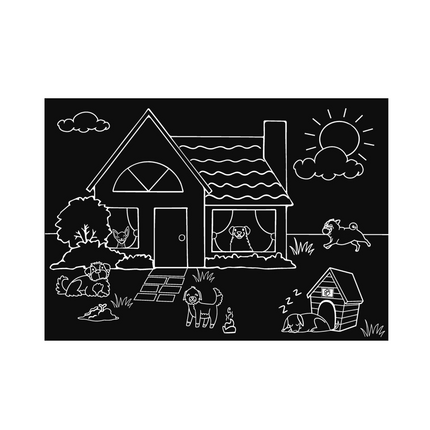 Imagination Starters® Chalkboard Travel Mat - Cats & Dog