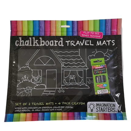 Imagination Starters® Chalkboard Travel Mat - Cats & Dog