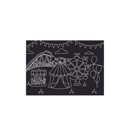 Imagination Starters® Chalkboard Travel Mat - Carnival & Mythical