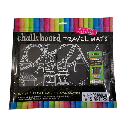 Imagination Starters® Chalkboard Travel Mat - Carnival & Mythical