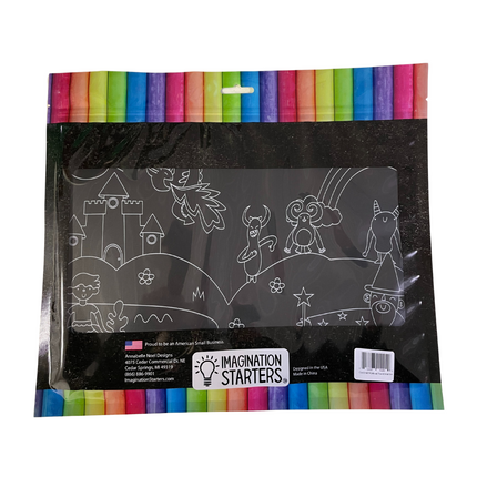 Imagination Starters® Chalkboard Travel Mat - Carnival & Mythical