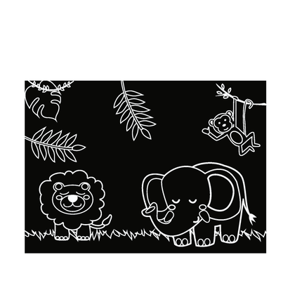 Imagination Starters® Chalkboard Travel Mat Colouring Set - Farm & Jungle