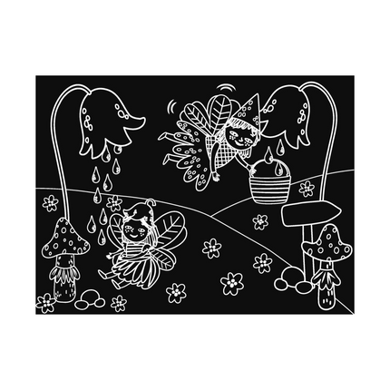 Imagination Starters® Chalkboard Travel Mat - Gnomes & Fairies