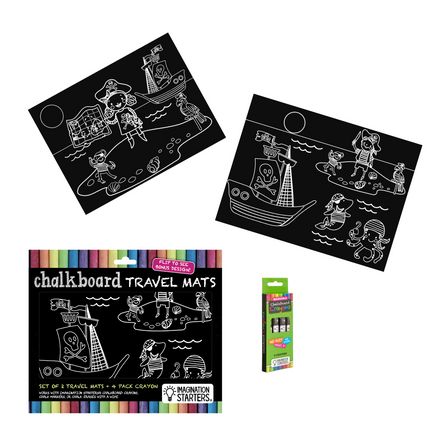 Imagination Starters® Chalkboard Travel Mat - Pirates