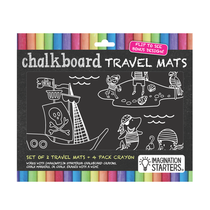 Imagination Starters® Chalkboard Travel Mat - Pirates