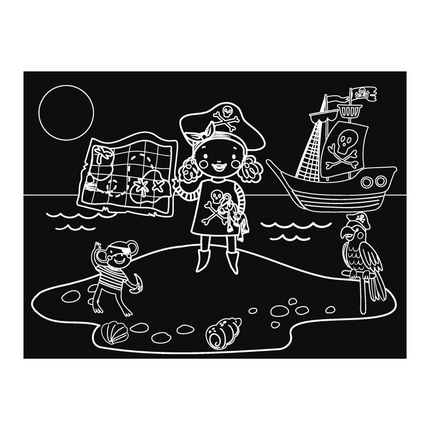 Imagination Starters® Chalkboard Travel Mat - Pirates