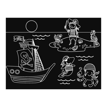 Imagination Starters® Chalkboard Travel Mat - Pirates