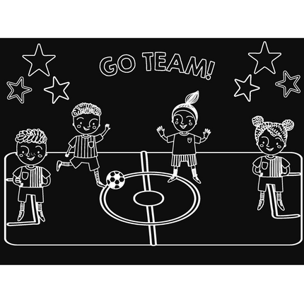 Imagination Starters® Chalkboard Travel Mat - Football