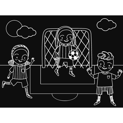 Imagination Starters® Chalkboard Travel Mat - Football