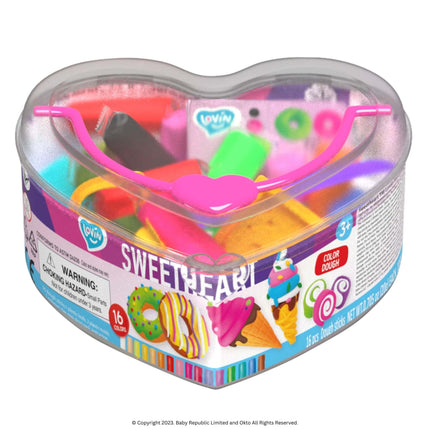 Lovin Sweet Heart Play Dough Set - Okto Clay