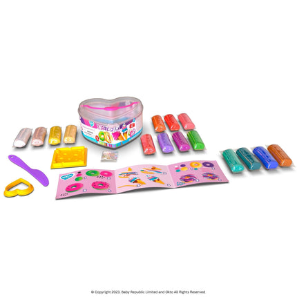 Lovin Sweet Heart Play Dough Set - Okto Clay