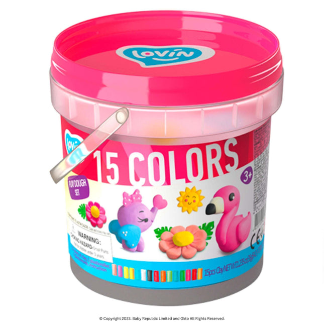 Lovin™ Play Dough Bucket - Animals - Okto Clay