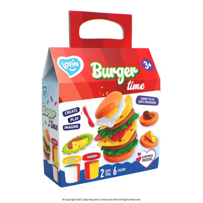 Lovin™ Play Dough Burger Making Set - Okto Clay