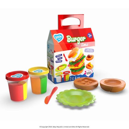 Lovin™ Play Dough Burger Making Set - Okto Clay