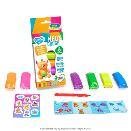 Lovin™ Play Dough Set - Neon - Okto Clay