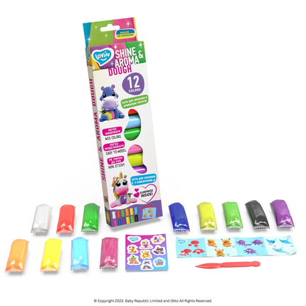 Lovin™ Play Dough Set - Shine & Aroma - Okto Clay