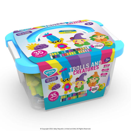 Lovin™ Play Dough Trolls and Creatures Play Set - Okto Clay