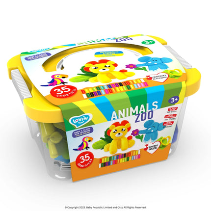 Lovin™ Play Dough Zoo Animals Play Set - Okto Clay