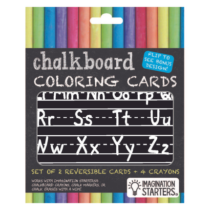 Imagination Starters® Chalkboard MiniMats Colouring Set - Letters & Shapes