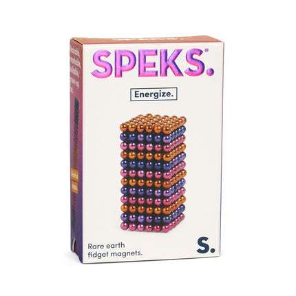 Speks 432 magnetic balls desk fidget toy set gradient energize