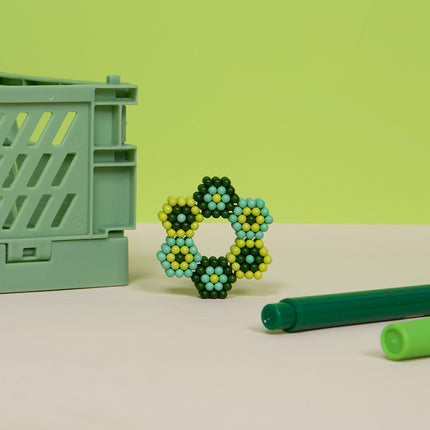 Speks 432 magnetic balls desk fidget toy set pixel green