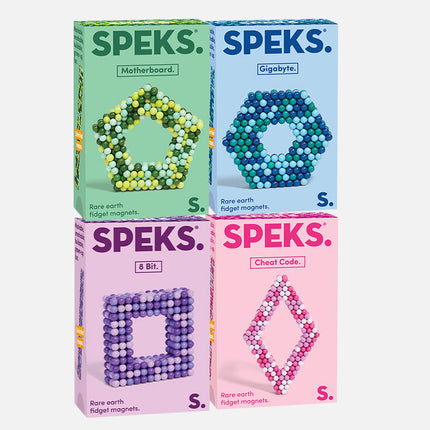 Speks 432 magnetic balls desk fidget toy set pixel mix