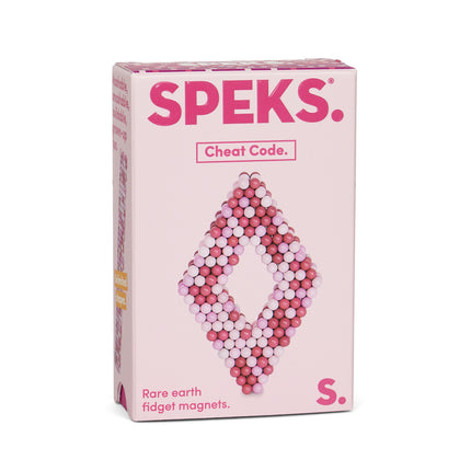 Speks 432 magnetic balls desk fidget toy set pixel pink