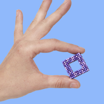 Speks 432 magnetic balls desk fidget toy set pixel purple