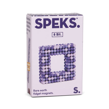 Speks 432 magnetic balls desk fidget toy set pixel purple