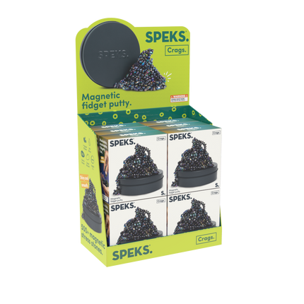 Speks Crags magnetic putty stones desk fidget toy oil slick 12 display