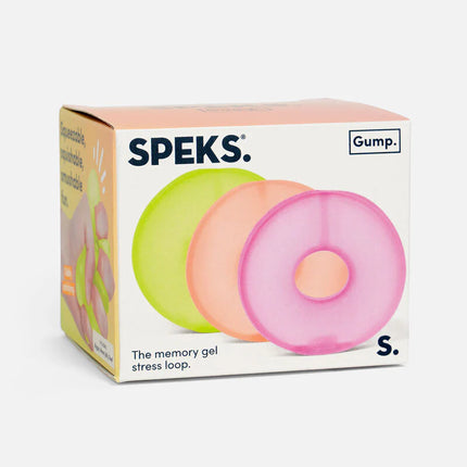 Speks Gump memory gel stress loop multipack desk fidget toys warm