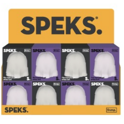 Speks Gump Halloween ghost memory gel stress ball seasonal fidget toy