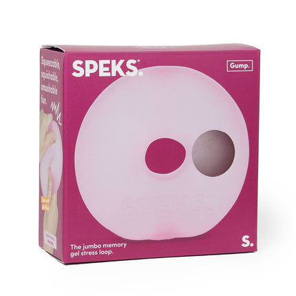 Speks Gump Jumbo Loop memory gel stress ring desk fidget toy moonjelly